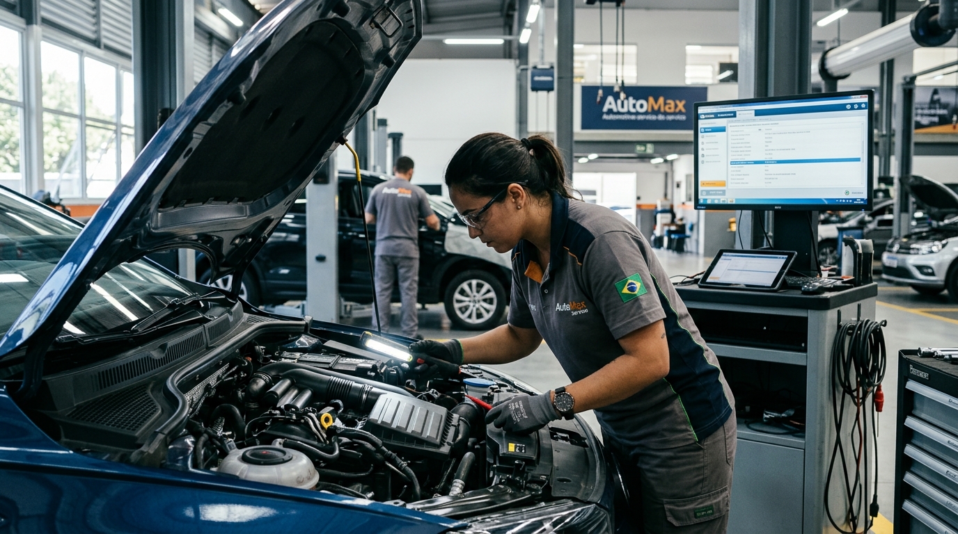 Ambiente operacional de Oficinas Mecânicas & Centros Automotivos